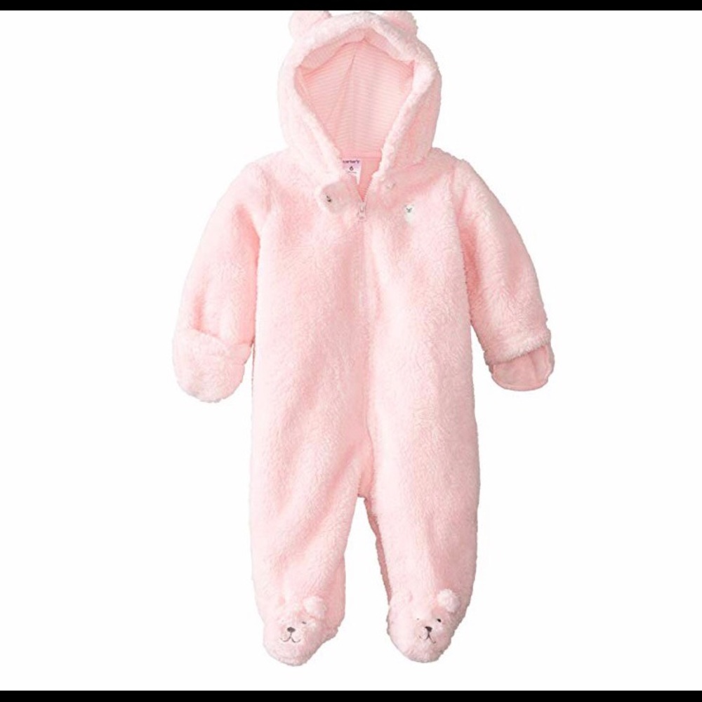 Carters | Baby Girl Pram Fleece Sherpa Suit